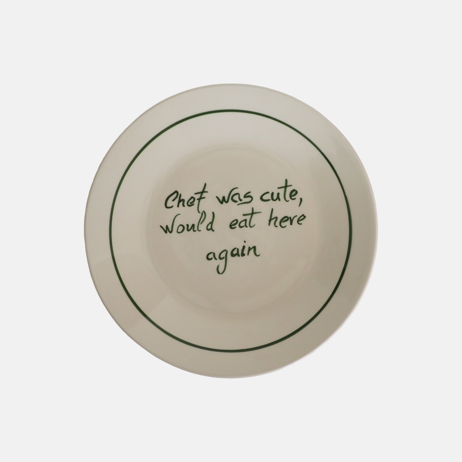 'Chef was cute, would eat here again' breakfast plate