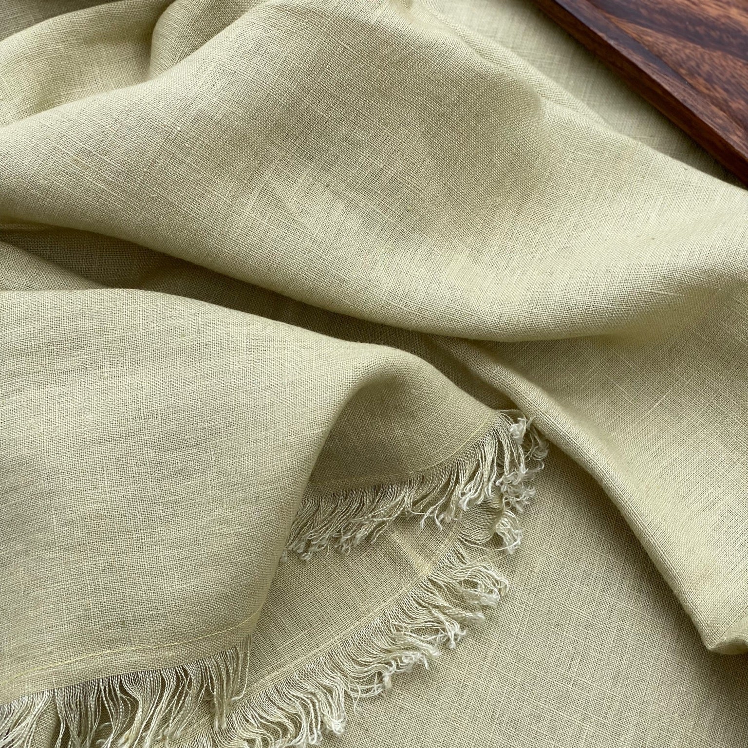 Linen tablecloth 160x320cm Sage green